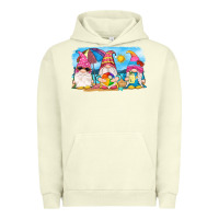Pigment Pistachio summer gnomes Urban Hoodie - NancyCooperArtShop