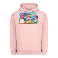 Pigment Salmon summer gnomes Urban Hoodie - NancyCooperArtShop