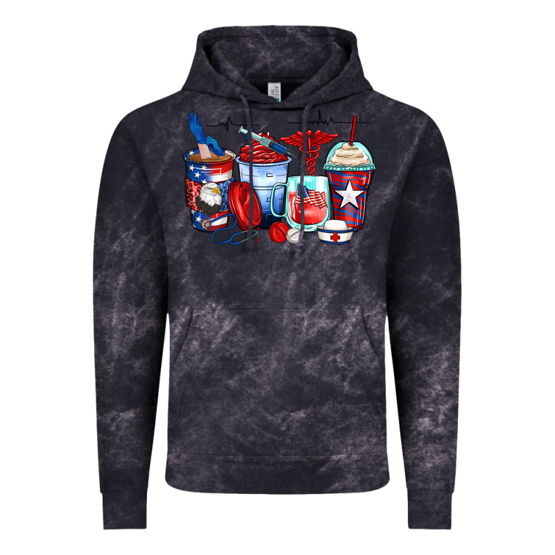 American Nurse Coffee Cups Vintage Hoodie by Zillion Design Studio | Teevron