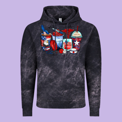 American Nurse Coffee Cups Vintage Hoodie Designed By Zillion Design Studio