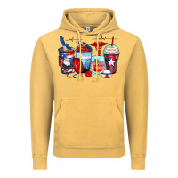 Vintage Mustard American nurse coffee cups Vintage Hoodie - Zillion Design Studio
