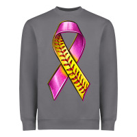 Storm Breast Cancer Ribbon Softball Heavyweight Sweatshirt - texasbilliewilder