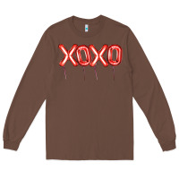 Chestnut Valentine's Day Xoxo Balloon Long Sleeve Tee - Artiststas
