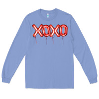 Colony Blue Valentine's Day Xoxo Balloon Long Sleeve Tee - Artiststas