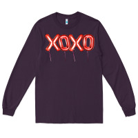 Plum Valentine's Day Xoxo Balloon Long Sleeve Tee - Artiststas