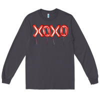 Smoke Valentine's Day Xoxo Balloon Long Sleeve Tee - Artiststas