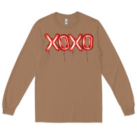 Toasted Coconut Valentine's Day Xoxo Balloon Long Sleeve Tee - Artiststas