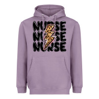 Lavender nurse lightning bolt Heavyweight Hoodie - MaliasSmallBusiness