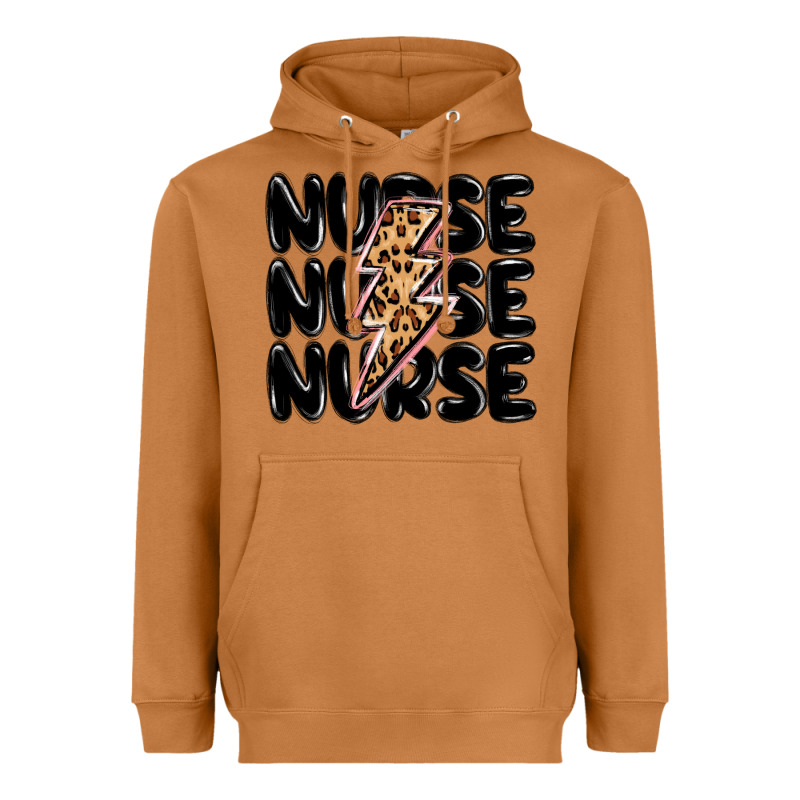 Nurse Lightning Bolt Heavyweight Hoodie by MaliasSmallBusiness | Teevron
