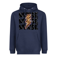 Navy nurse lightning bolt Heavyweight Hoodie - MaliasSmallBusiness