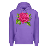 Purple Perfume Delight Rose Premium Hoodie - LillyAllenDesigns