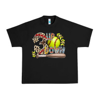 Black three up down softball Urban Heavy Tee - RacoonDesign