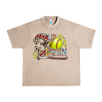 French Oak three up down softball Urban Heavy Tee - RacoonDesign