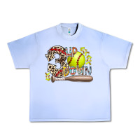 Grape Ice three up down softball Urban Heavy Tee - RacoonDesign