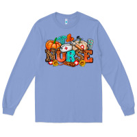 Colony Blue nurse with fall element Long Sleeve Tee - AdoDesignShop