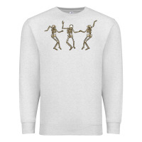 Oatmeal Heather dancing skeletons Premium Sweatshirt - MaliasSmallBusiness