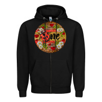 Black ladybug one ornament Zipper Hoodie - BarkalooDesign