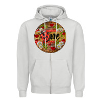 Dove Grey ladybug one ornament Zipper Hoodie - BarkalooDesign