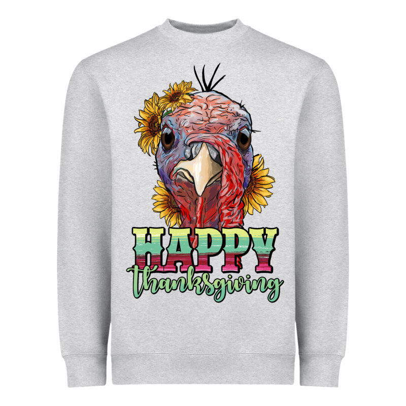 Happy Thanksgiving Turkey Heavyweight Sweatshirt by RanaPortraitStore | Teevron