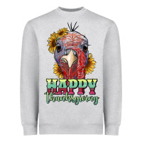 Heather Grey happy thanksgiving turkey Heavyweight Sweatshirt - RanaPortraitStore