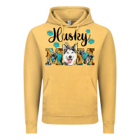 Vintage Mustard husky mom western Vintage Hoodie - RanaPortraitStore