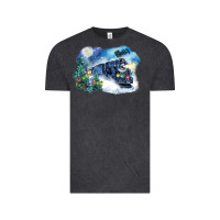 Vintage Black polar express winter Vintage Tee - FaDigitalArtStudio