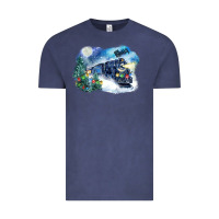 Vintage Denim polar express winter Vintage Tee - FaDigitalArtStudio