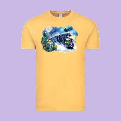 Polar Express Winter Vintage Tee Designed By Fadigitalartstudio