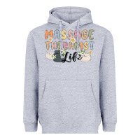 Heather Grey massage therapist life Heavyweight Hoodie - MaliasSmallBusiness