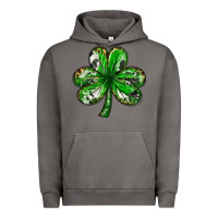 Pigment Tornado shamrock with leopard and cowhide Urban Hoodie - NancyCooperArtShop