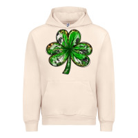 Sandshell shamrock with leopard and cowhide Urban Hoodie - NancyCooperArtShop