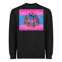 Black ohana stitch Heavyweight Sweatshirt - Zillion Design Studio