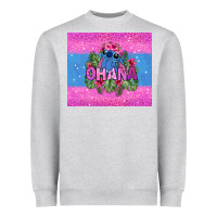 Heather Grey ohana stitch Heavyweight Sweatshirt - Zillion Design Studio