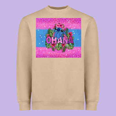 Ohana Stitch Heavyweight Sweatshirt Designed By Zillion Design Studio