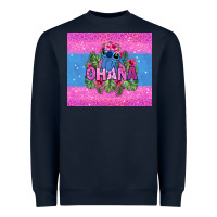 Navy ohana stitch Heavyweight Sweatshirt - Zillion Design Studio