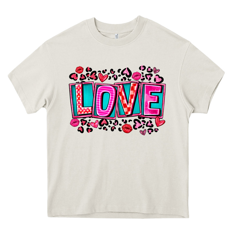 Love Valentine Heavy Core Tee by CowhideDigitalArt | Teevron