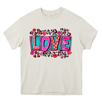 Cream Love Valentine Heavy Core Tee - CowhideDigitalArt