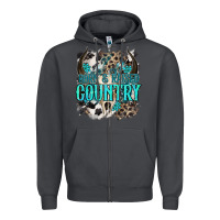 Smoke born  raised country Zipper Hoodie - NancyCooperArtShop