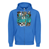 True Royal born  raised country Zipper Hoodie - NancyCooperArtShop