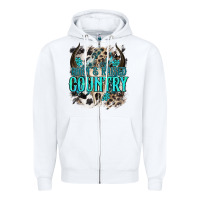 White born  raised country Zipper Hoodie - NancyCooperArtShop