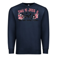 Navy this is just a chapter not the whole story Premium Sweatshirt - MaliasSmallBusiness