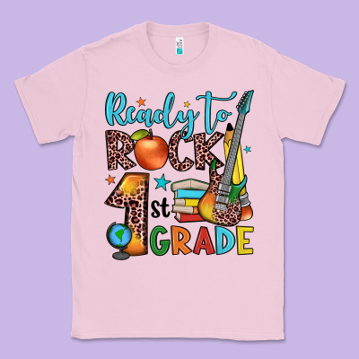 Ready To Rock 1st Grade Classic Tee Designed By Jahusdesignshop