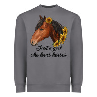 Storm just a girl who loves horses Heavyweight Sweatshirt - RanaPortraitStore