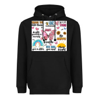 Black positive affirmations Heavyweight Hoodie - MaliasSmallBusiness