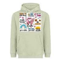 Matcha positive affirmations Heavyweight Hoodie - MaliasSmallBusiness