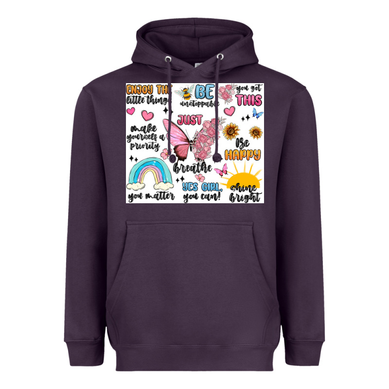 Positive Affirmations Heavyweight Hoodie by MaliasSmallBusiness | Teevron