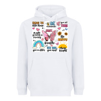 White positive affirmations Heavyweight Hoodie - MaliasSmallBusiness