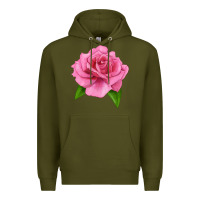 Army Green Perfume Delight Rose Premium Hoodie - LillyAllenDesigns