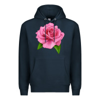 Navy Perfume Delight Rose Premium Hoodie - LillyAllenDesigns