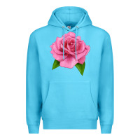 Ocean Blue Perfume Delight Rose Premium Hoodie - LillyAllenDesigns